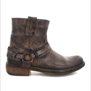 ROAN Bed Stu Native II Leather Boots Men's Brown Steel Crust Shoes Size 8.5